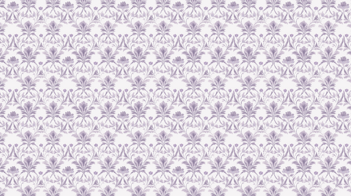 Papier peint floral violet Motifs botaniques délicats aux nuances de violet et blanc