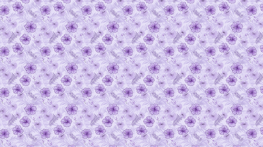 Papier peint floral violet Motifs de fleurs et feuilles délicates
