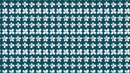 Papier peint florale bleu nuit Motif de fleurs blanches sur fond bleu foncé