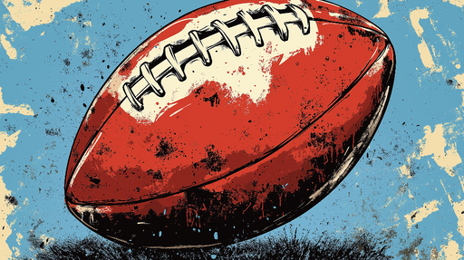 Papier peint foot américain ballon de football américain sur fond artistique
