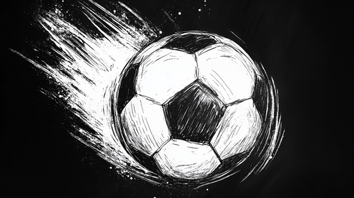 Papier peint football Ballon de football en mouvement