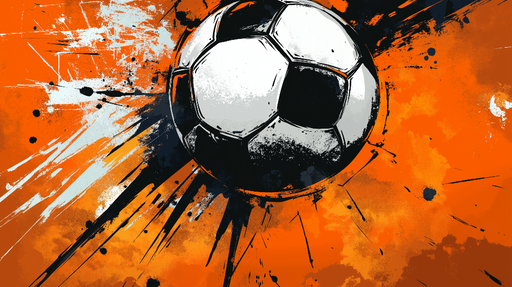 Papier peint football Design graphique dynamique avec ballon de foot