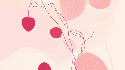 Papier peint formes abstraites Douces courbes et teintes pastel