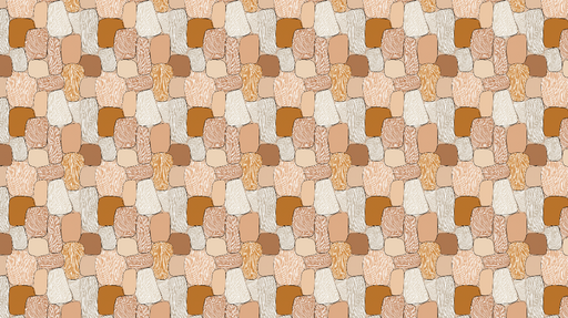 Papier peint formes organiques Motifs en tons chauds de terre et texture douce