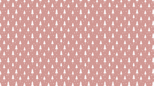 Papier peint fusées Motif ludique de petites fusées blanches sur fond rose