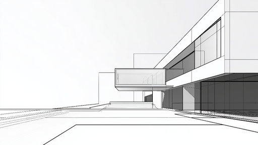 Papier peint géométrique Design moderne en contours abstraits