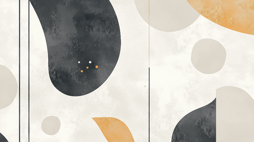 Papier peint géométrique Formes abstraites et couleurs douces