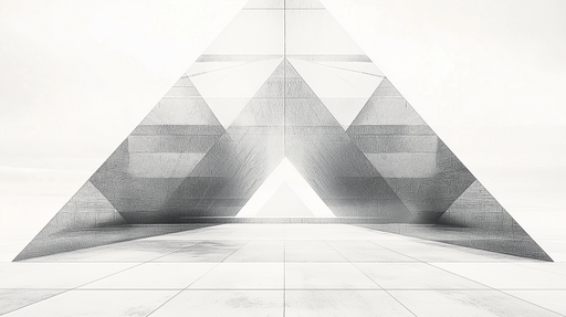 Papier peint géométrique Motif abstrait en noir et blanc