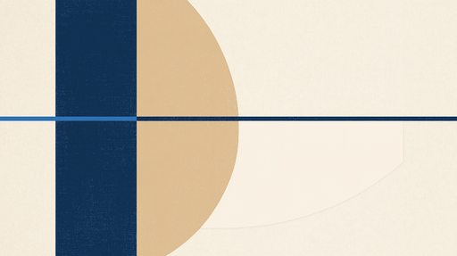 Papier peint géométrique Motif abstrait en tons neutres et bleus