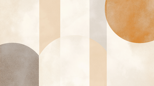 Papier peint géométrique Motifs abstraits aux teintes douces et harmonieuses