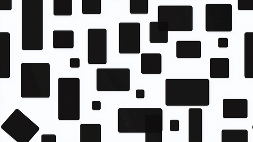 Papier peint géométrique Motifs abstraits en noir et blanc