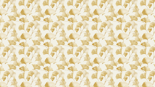 Papier peint ginkgo doré Élégant motif de feuilles de ginkgo sur fond clair