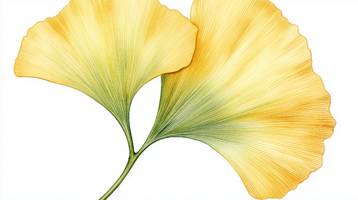 Papier peint ginkgo Feuilles de ginkgo dorées et délicates