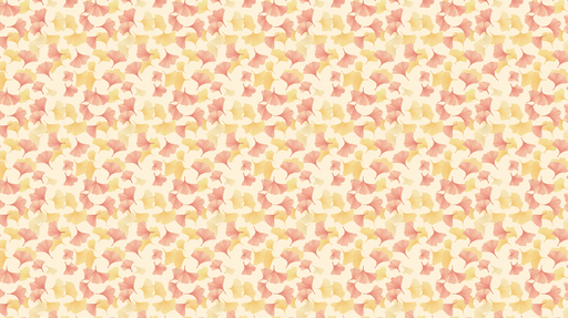 Papier peint ginkgo Feuilles de ginkgo pastel sur fond clair