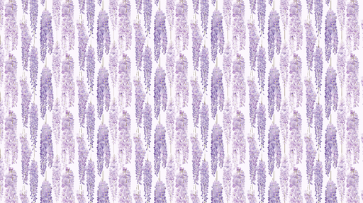 Papier peint glycine Motifs délicats de fleurs de glycine en dégradé de lilas