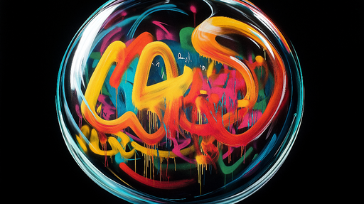 Papier peint graffiti coloré Vibrations modernes et artistiques