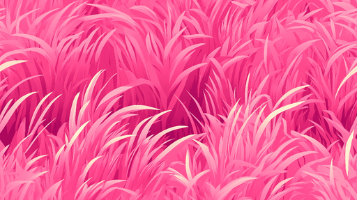 Papier peint herbe rose Brins d'herbe vibrants et texture douce