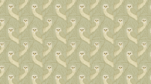 Papier peint hiboux Motif de hiboux sur branches délicates