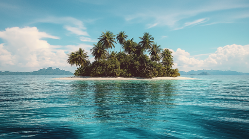 Papier peint île tropicale Détente au bord de l'eau
