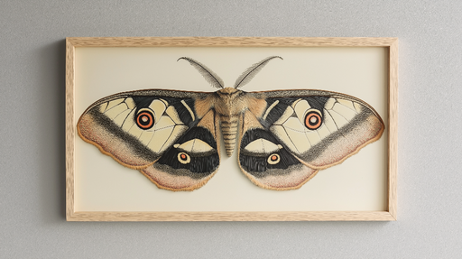 Papier peint imitation tableau Illustrations détaillées d'un papillon majestueux