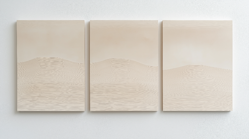 Papier peint imitation tableau Paysage minimaliste aux douces ondulations