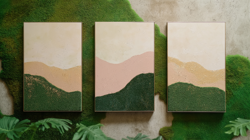 Papier peint imitation tableau Paysages abstraits et textures organiques
