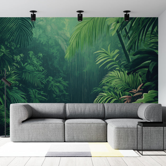 Papier peint jungle | Plantes luxuriantes et ambiance tropicale