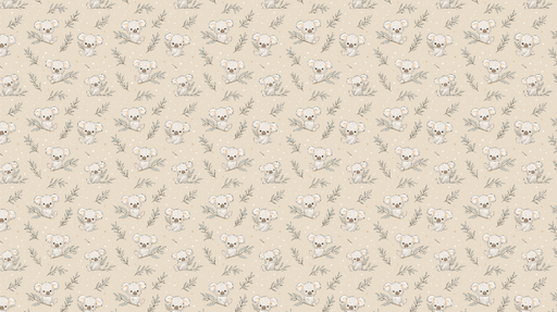 Papier peint koalas Adorables koalas entourés de feuillage délicat