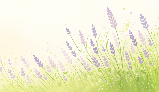 Papier peint lavande Champ de lavande délicat sur fond doux