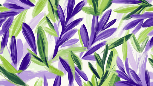 Papier peint lavande Couleurs vives style peinture à l'huile