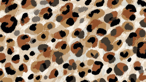 Papier peint léopard Motif sauvage avec nuances de marron et noir