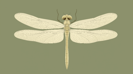 Papier peint libellule Design élégant d'une libellule aux ailes détaillées