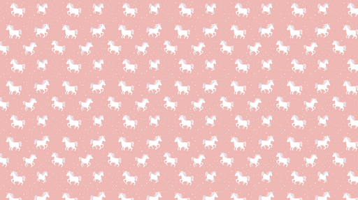 Papier peint licorne Un motif enjoué de licornes blanches sur un fond rose doux
