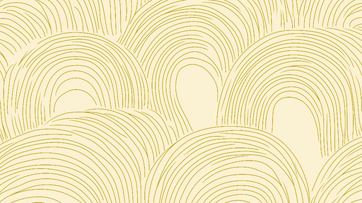 Papier peint lignes ondulées Design contemporain en doré et beige