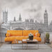 Papier peint artistique Londres avec illustration du Parlement et Big Ben pour salon moderne