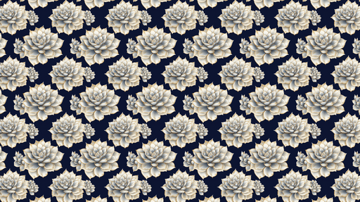 Papier peint lotus Élégantes fleurs de lotus sur fond bleu profond