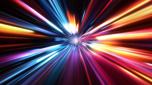 Papier peint lumière dynamique Explosion de couleurs vives en mouvement