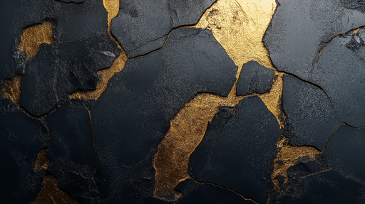 Papier peint marbre noir et or Texture sophistiquée et élégante