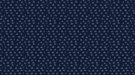 Papier peint marin Bateaux et ancres sur fond bleu marine