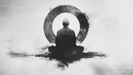 Papier peint Méditation Cercle et sensei