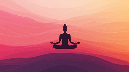 Papier peint Méditation Moment de lévitation