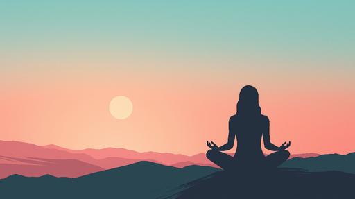 Papier peint Méditation Seul avec les éléments