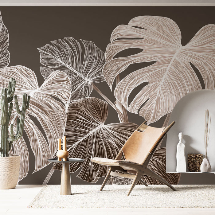 Papier peint monstera
