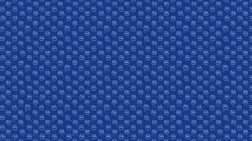 Papier peint monstres mignons Motifs ludiques sur fond bleu