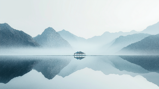 Papier peint montagne Lieu de meditation