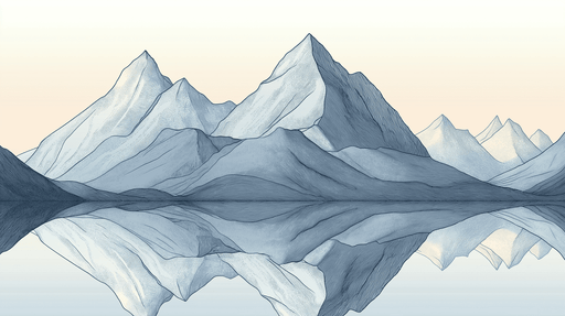 Papier peint montagnes Paysage montagnard apaisant avec reflet d'eau