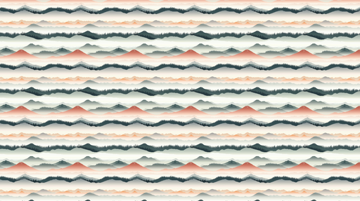 Papier peint montagneux Motifs de montagnes en nuances douces et naturelles