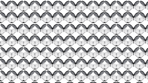 Papier peint motif abstrait Design monochrome avec motifs stylisés en semblant de visages