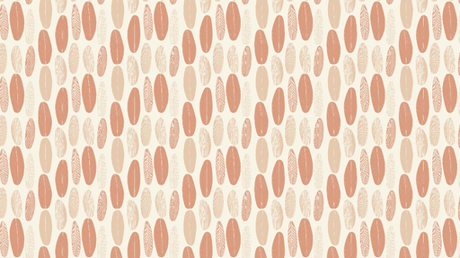 Papier peint motif feuilles Motif de feuilles en tons pastel