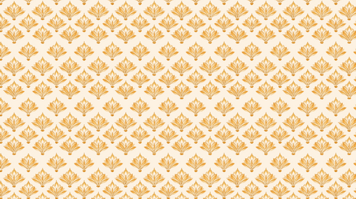 Papier peint motif floral doré Élégance des fleurs dorées sur fond crème